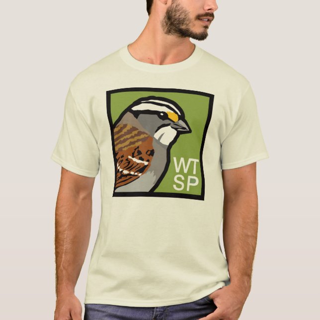 Vit-throated Sparrowt-skjorta Tröja (Framsida)