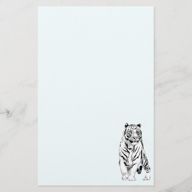 Vit Tiger2 stationery_vertical.v2. Brevpapper (Framsida)