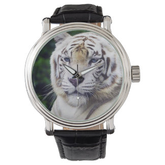 Vit tiger 1 Alternativ för bevakning och siffror Armbandsur