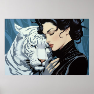 Vit Tiger airbrush art Poster