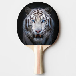 Vit Tiger Blåa Ögon Pingisracket