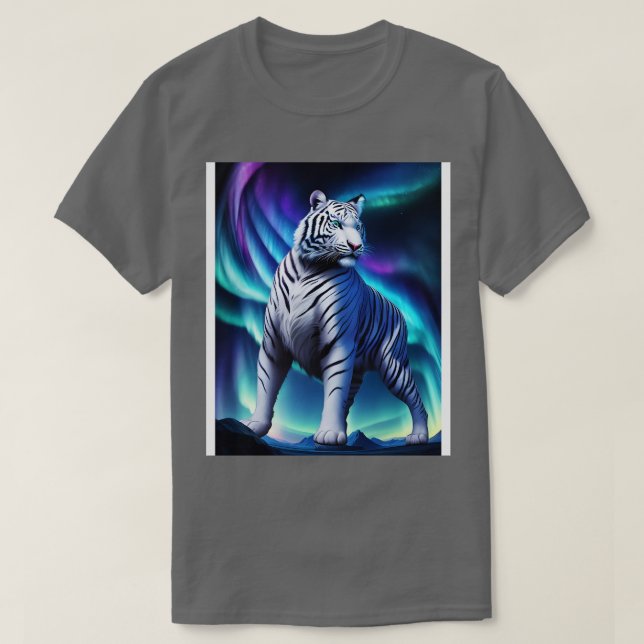 vit tiger design 2 t shirt (Design framsida)