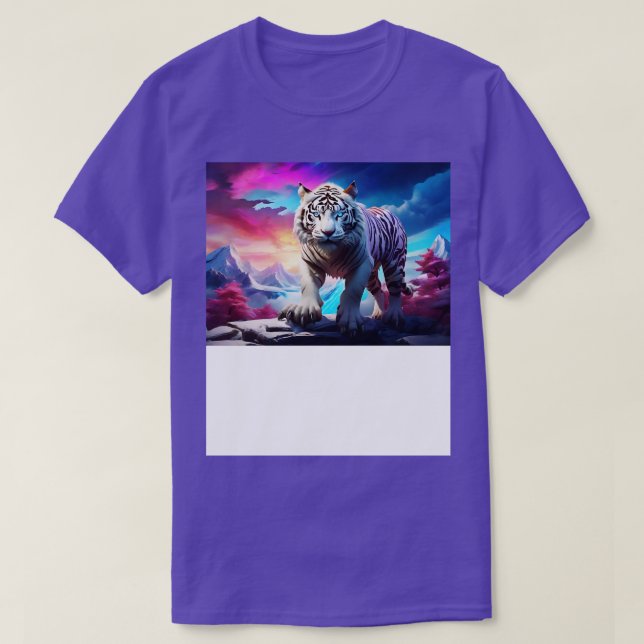 vit tiger design 4 t shirt (Design framsida)