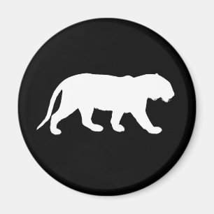 Vit Tiger Magnet