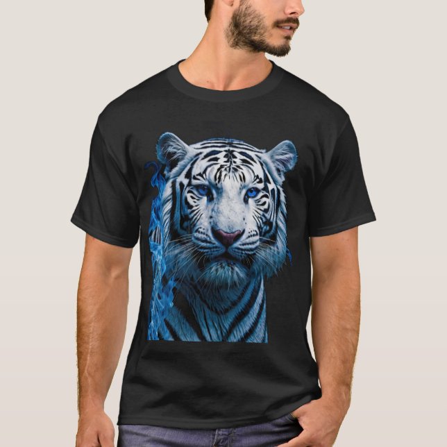 Vit tiger t shirt (Framsida)