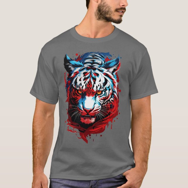 Vit tiger t shirt (Framsida)