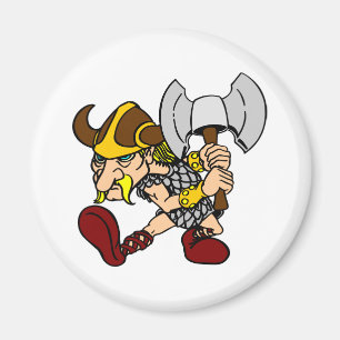 Vit tokig Viking2 Magnet