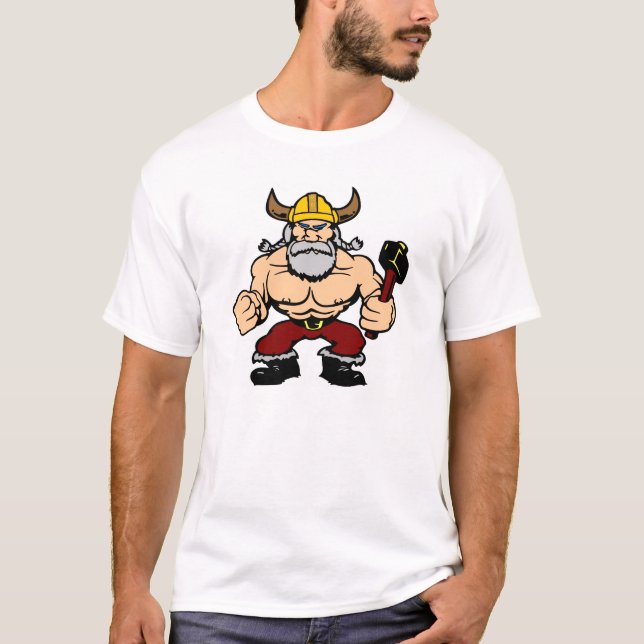 Vit tokiga Viking T-shirt (Framsida)