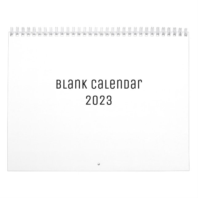 Vit tom kalender (Omslag)
