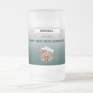 Vit toningsfoto med bästa Grönt - Sommelier Frostat Ölglas