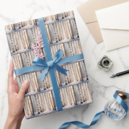 Vit Träd i vinter Presentpapper