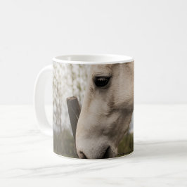 Vit trädgårdsskugga kaffemugg