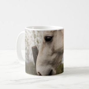 Vit trädgårdsskugga kaffemugg