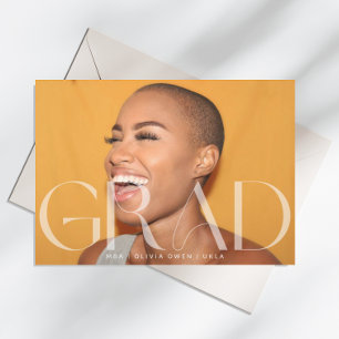 Vit transparent modern fototext Grad 2025 Meddelande