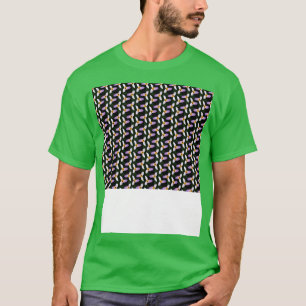 vit trillium-mörk, bakgrundsfärgad mönster t shirt
