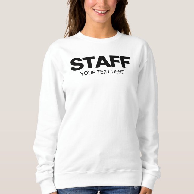 Vit tröja, Dubbla, medarbetare T Shirt (Framsida)