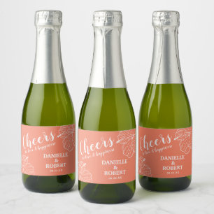 Vit tropisk Blommigt Hibiscus på persikoisk Rosa M