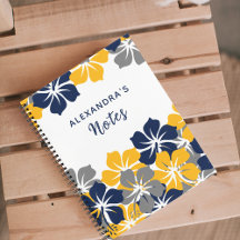 Vit Tropiskt Grått eller Grått Blue Gult Blommigt