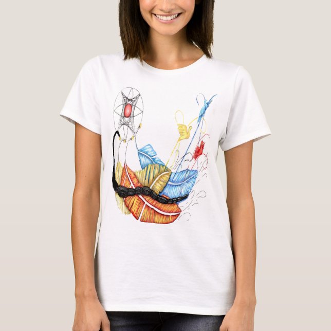 Vit TShirt "ALBINO SANTIAGO T Shirt (Framsida)