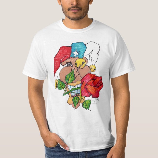 Vit TShirt "ALBINO SANTIAGO T Shirt (Framsida)