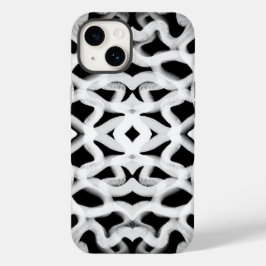 Vit, tubulär ledning på svart