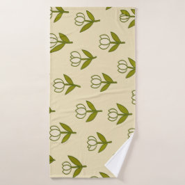 Vit Tulips Bath Towel
