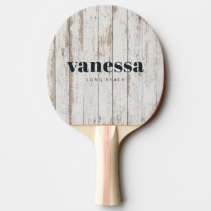 Vit Tvätt Trä Brädor Minimal Modern Klassiker Pingisracket
