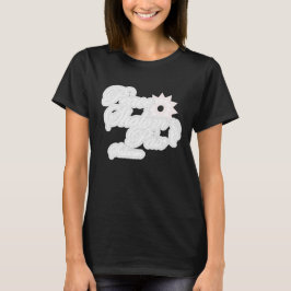 Vit typografi konst för fred Shalom T Shirt