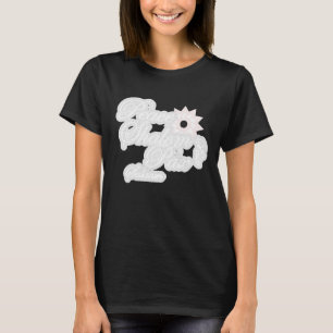 Vit typografi konst för fred Shalom T Shirt