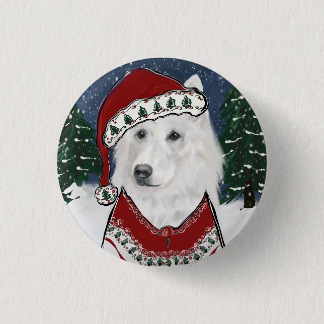 Vit tysk schäferhund  knapp (Framsida)