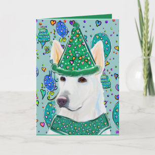 VIT TYSK SCHÄFERHUND KORT