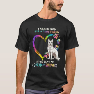 Vit tysk shepherd är min bästa vän Tie Dye Do T Shirt