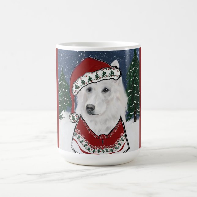Vit tysk shepherd  kaffemugg (Center)