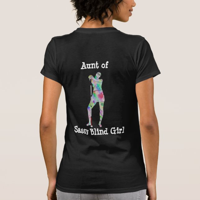 Vit utformning av säkerhetsdagar för familjemedlem t shirt (Baksida)