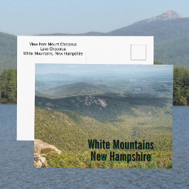 Vit utsikt över bergen från Mount Chocorua Vykort
