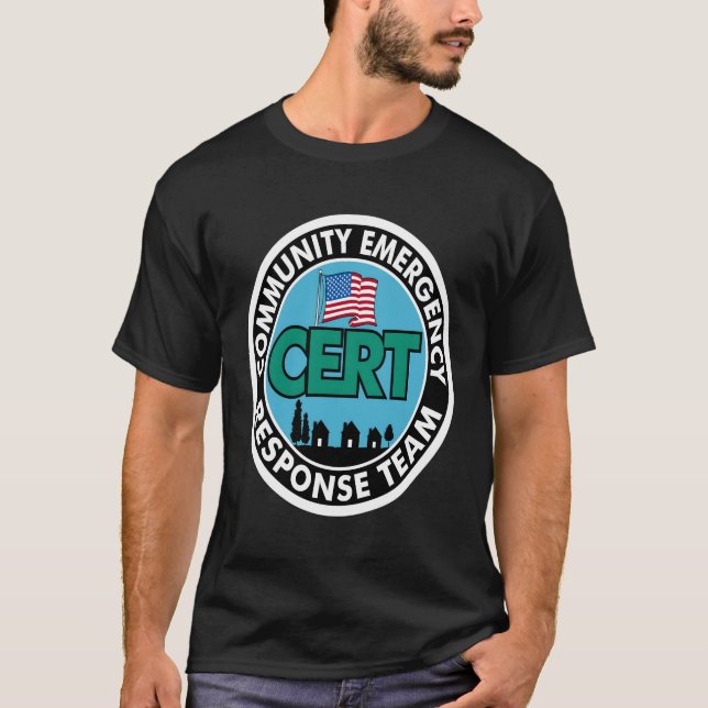 Vit utskrift i kundsvarsgrupp t shirt (Framsida)