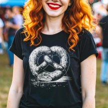 Vit utskrift Sketchy Pretzel