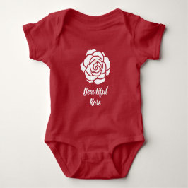 Vit vacker Ro Baby Bodykostym T-shirt