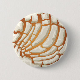 Vit Vanilj Concha Pan Dulce Mexikanskt Bröd Knapp