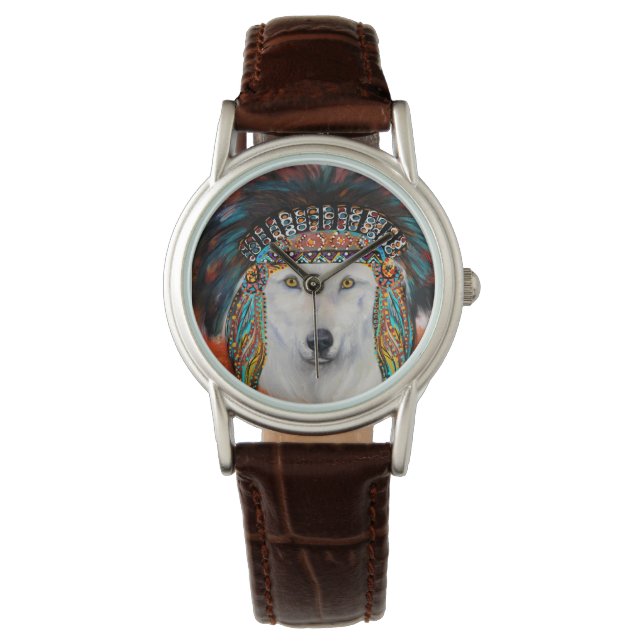 Vit Varg Armbandsur (Framsida)