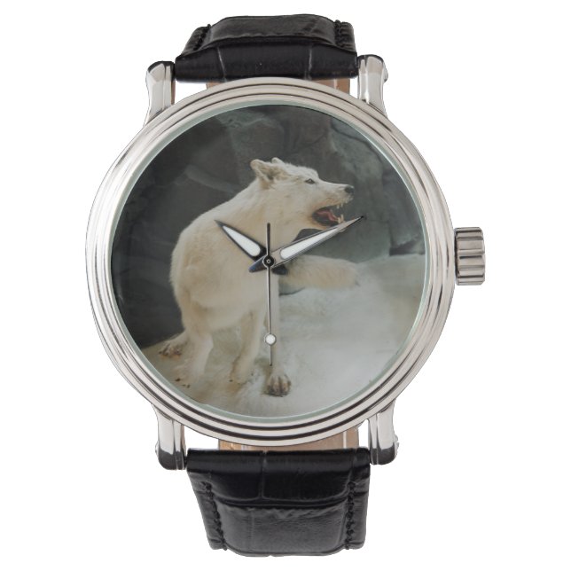 Vit Varg Armbandsur (Framsida)
