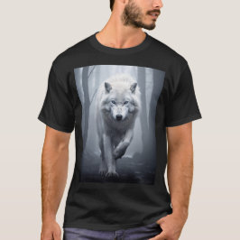 Vit Varg i Foggy Forest T Shirt