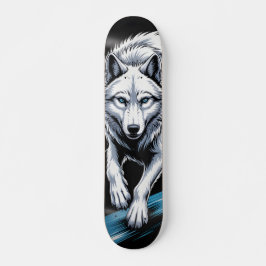 Vit varg Skateboard