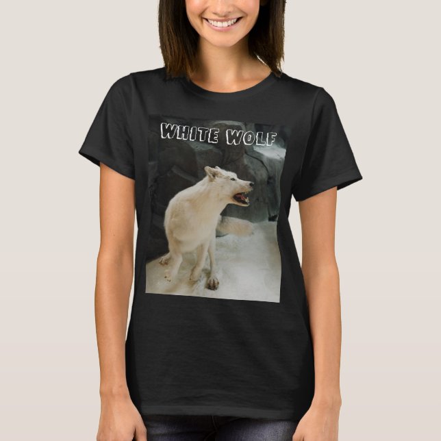 Vit Varg Tee (Framsida)