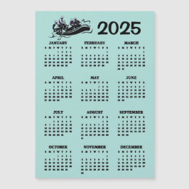 Vit Vatten Raiting 2025 Calendar Magnetic Card