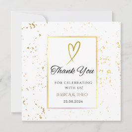 Vit vi gör Bröllop tack du-kort