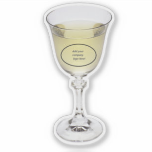 Vit Vin Anpassningsbar Klipp ut dekal Sticker med 