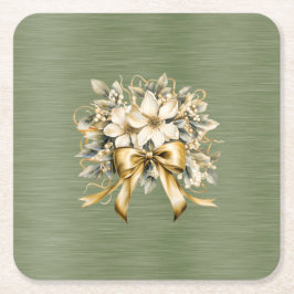 Vit vinbärsinbjudan underlägg papper kvadrat