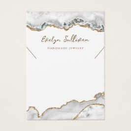 Vit visning för häftning visitkort