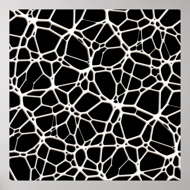 Vit Webben Struktur + din bachg. & idéer Poster (Framsidan)